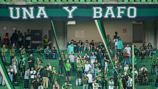Torcida do América em jogo pela Sul-Americana