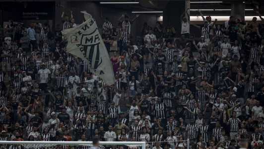 Torcida do Atlético compareceu em menor número no jogo desta noite