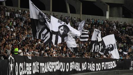 Torcida do Botafogo presente no Estádio Nilton Santos