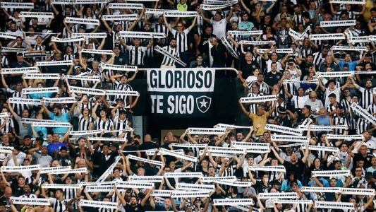 Torcida do Botafogo presente em partida no Nilton Santos