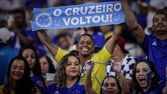 Torcida do Cruzeiro compareceu em excelente número no jogo contra o Fluminense