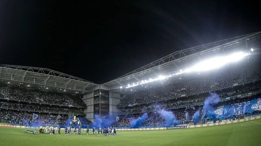 Torcida do Cruzeiro lotou estádio e empurrou o time