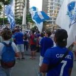 Torcida se manifesta na Praça Sete por volta do Cruzeiro ao Mineirão