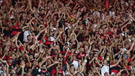 Torcida do Flamengo presente no Maracanã