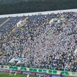 Torcida do Palmeiras protesta contra a diretoria antes de clássico contra o Santos