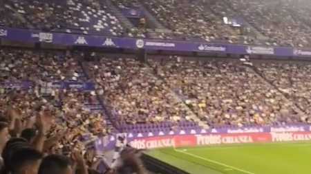 Torcida do Valladolid no Estádio José Zorrilla