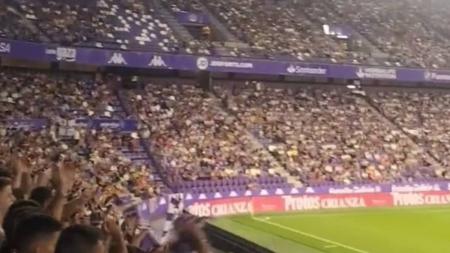 Torcida do Valladolid no Estádio José Zorrilla