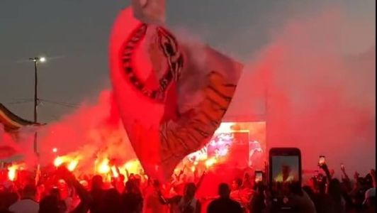 Torcida do Vitória comemora acesso à Série A