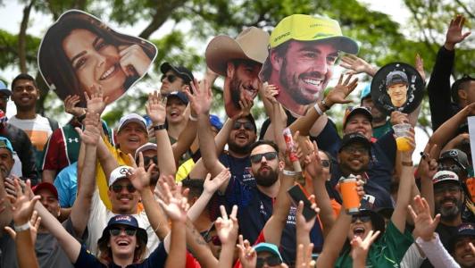 Torcida fez grande festa durante o G1 de Interlagos