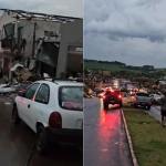 Vídeo mostra tornado que deixou mortos e mais de 750 feridos no Paraná