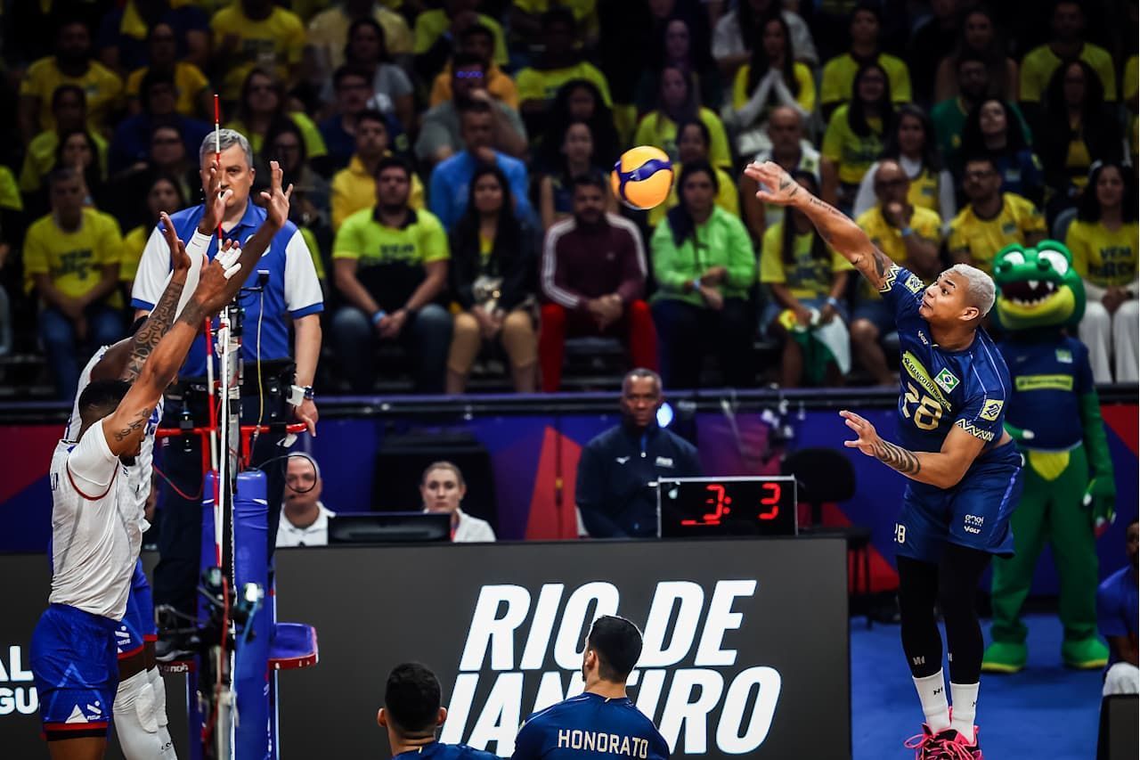 Brasil luta, mas é superado por Cuba no tie break em jogo da Liga das Nações