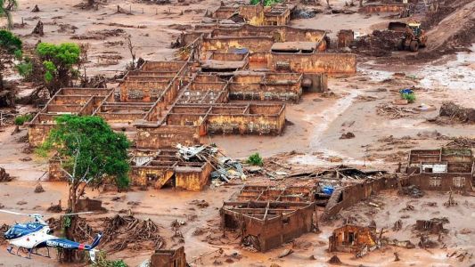 Tragédia de Mariana destruiu os distritos de Bento Rodrigues e Paracatu de Baixo