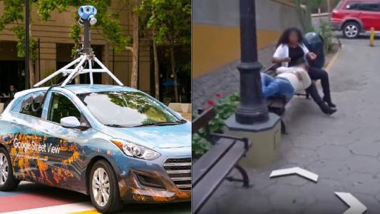 Traição foi flagrada por câmera do Google Street View