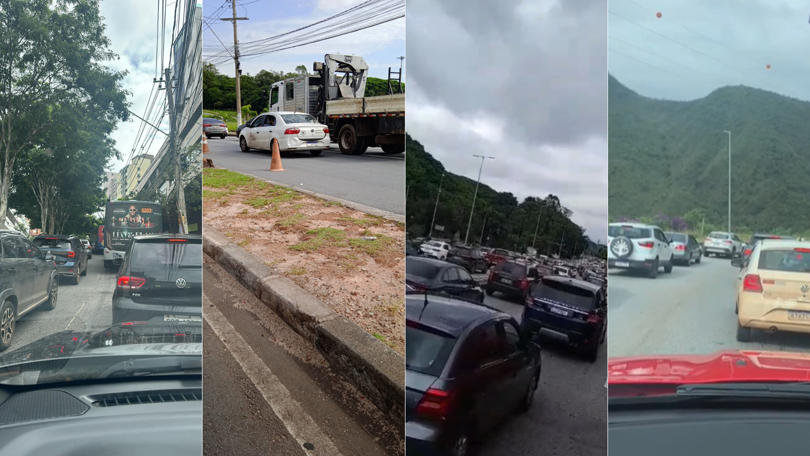 Vídeo: segunda-feira de trânsito caótico trava vida de moradores de BH