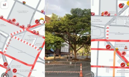 Trânsito fica caótico em Belo Horizonte com trechos de duas avenidas no centro interditados