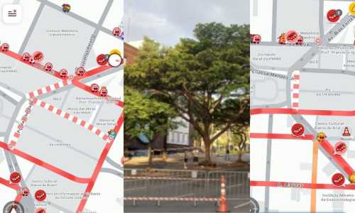 Trânsito fica caótico em Belo Horizonte com trechos de duas avenidas no centro interditados