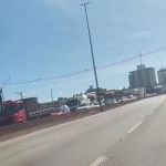 Engavetamento na Fernão Dias, em Betim, provoca congestionamento quilométrico