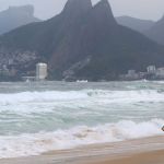 Marinha emite alerta para ressaca marítima com ondas de até 3,5 metros e ventos fortes no RJ
