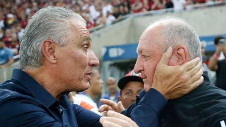Treinadores se falaram brevemente antes do início do jogo