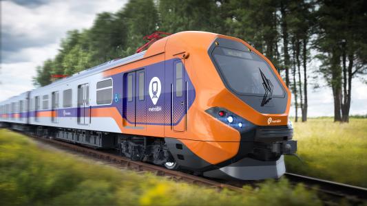 Simulação do novo trem para o o metrô de Belo Horizonte
