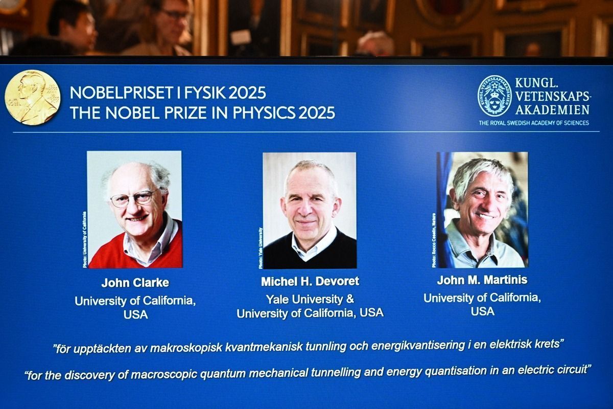 Três cientistas vencem o Nobel de Física por avanços na mecânica quântica