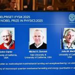 Três cientistas vencem o Nobel de Física por avanços na mecânica quântica