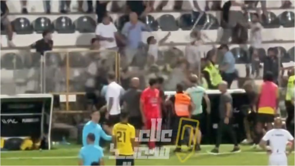 Amistoso de time de Benzema termina em confusão com direito a 'cadeirada' na torcida; assista