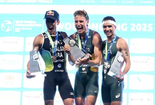 Miguel Hidalgo é vice-campeão mundial de triatlo, e Brasil sobre pela 1ª vez no pódio