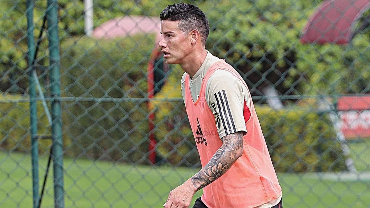 James viaja, e São Paulo faz último treino de olho no Flamengo