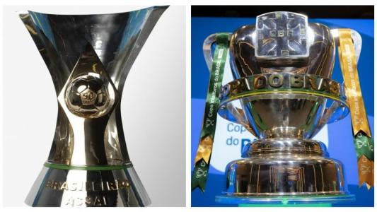 Troféus do Campeonato Brasileiro e da Copa do Brasil