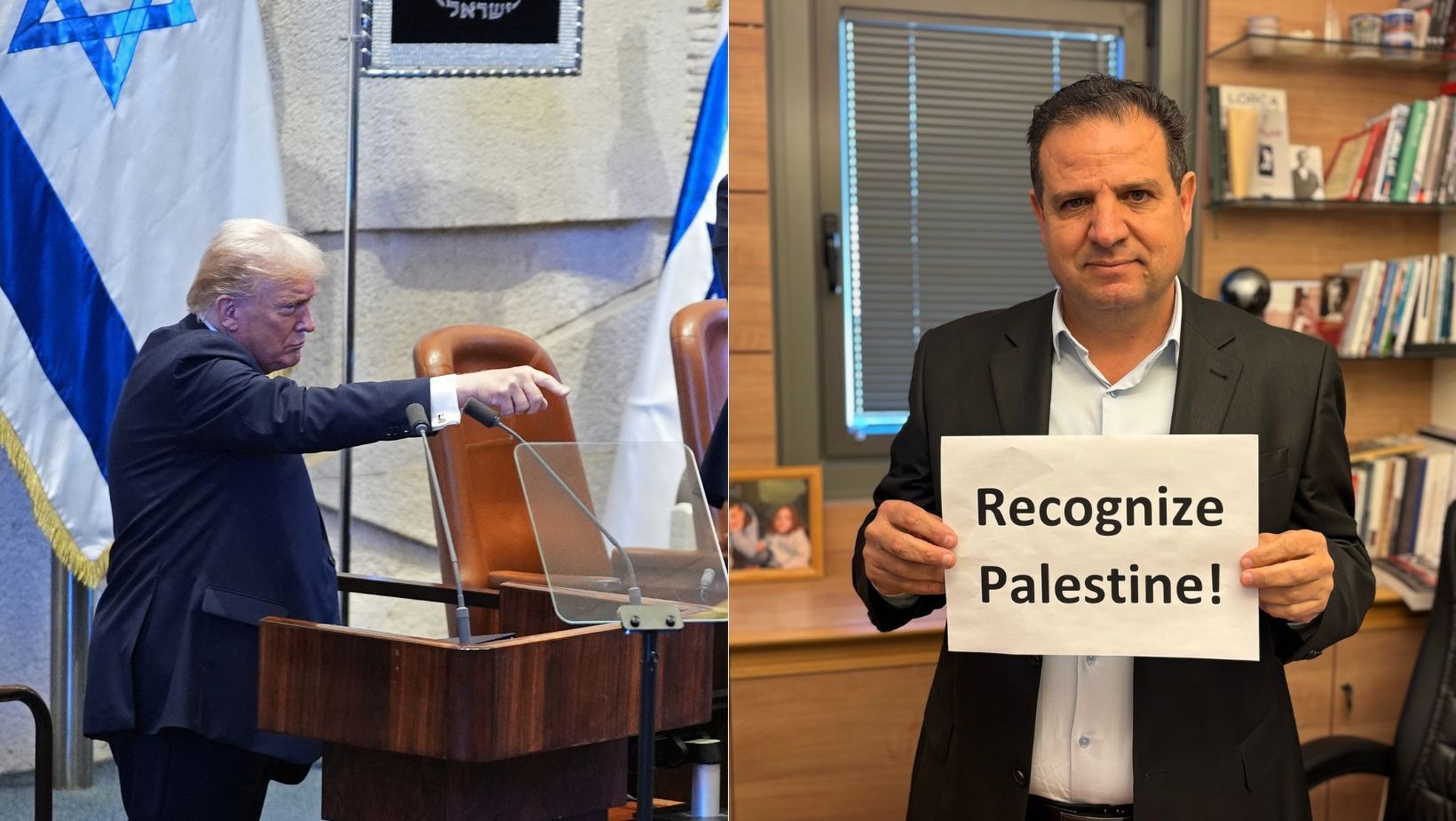 Trump é vaiado e interrompido por parlamentares de esquerda durante discurso em Israel; veja vídeo