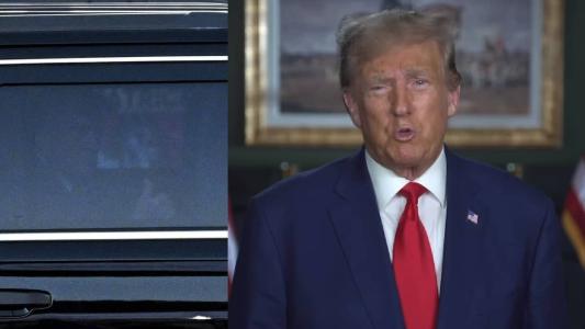 Trump é visto deixando delegacia nos Estados Unidos