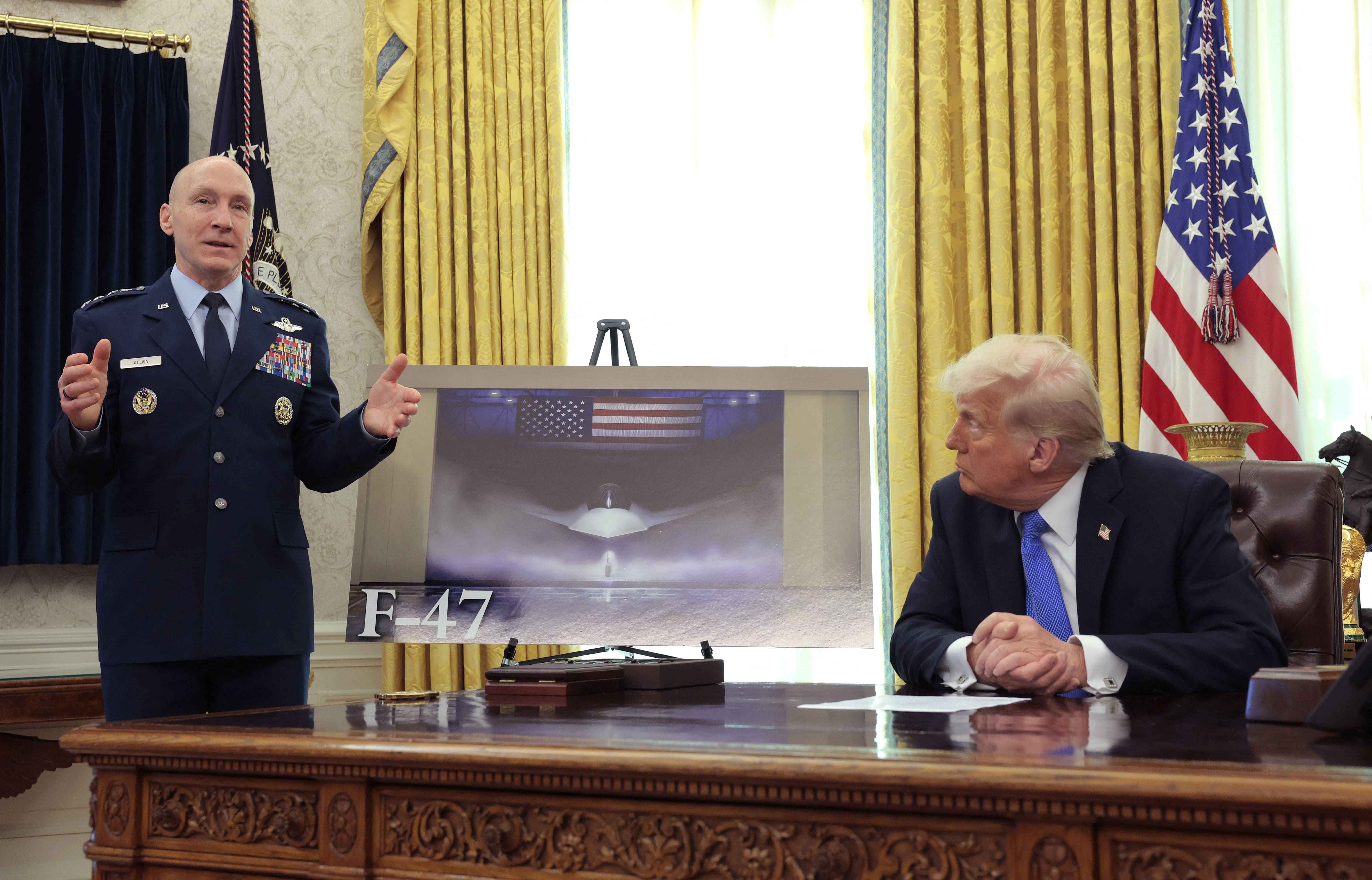 Em parceria com a Boeing, Trump anuncia caça militar F-47, o 'mais letal' da história