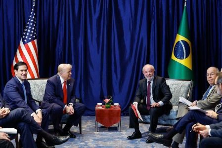 Lula e Trump se encontram pela primeira vez