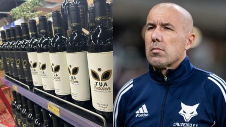 Vinho do Tua em gôndolas dos Supermercados BH e Leonardo Jardim em jogo de 2025