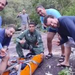 Vídeo: turista cai em escalada e precisa ser içado por resgate na Chapada Diamantina