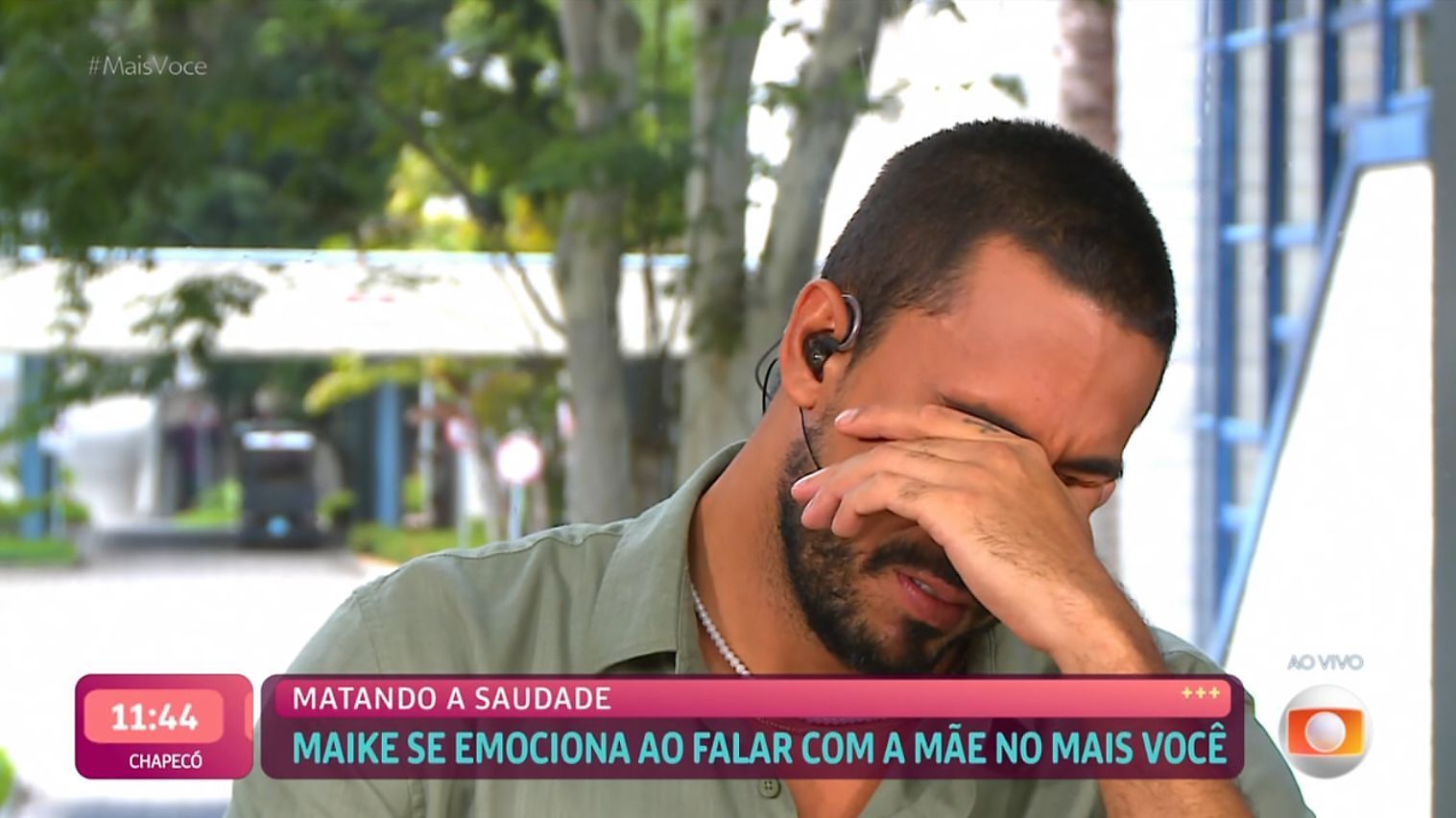 BBB 25: Maike chora ao reencontrar mãe no ‘Mais Você’ e pede desculpa