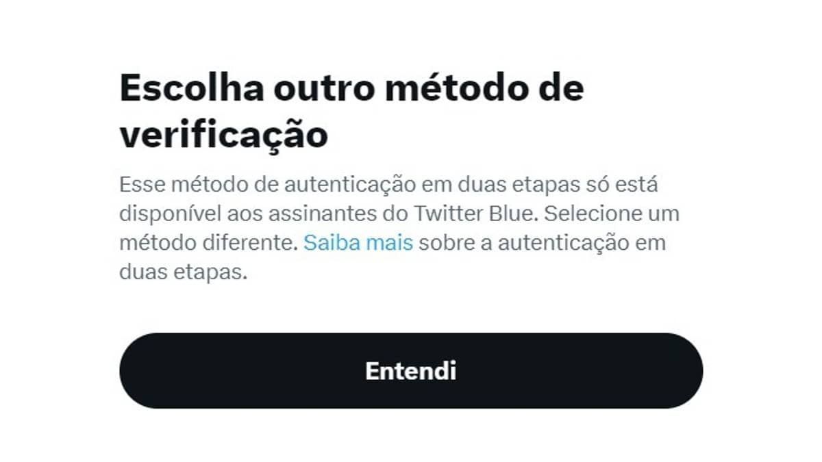 Twitter torna autenticação em duas etapas por SMS exclusiva para assinantes