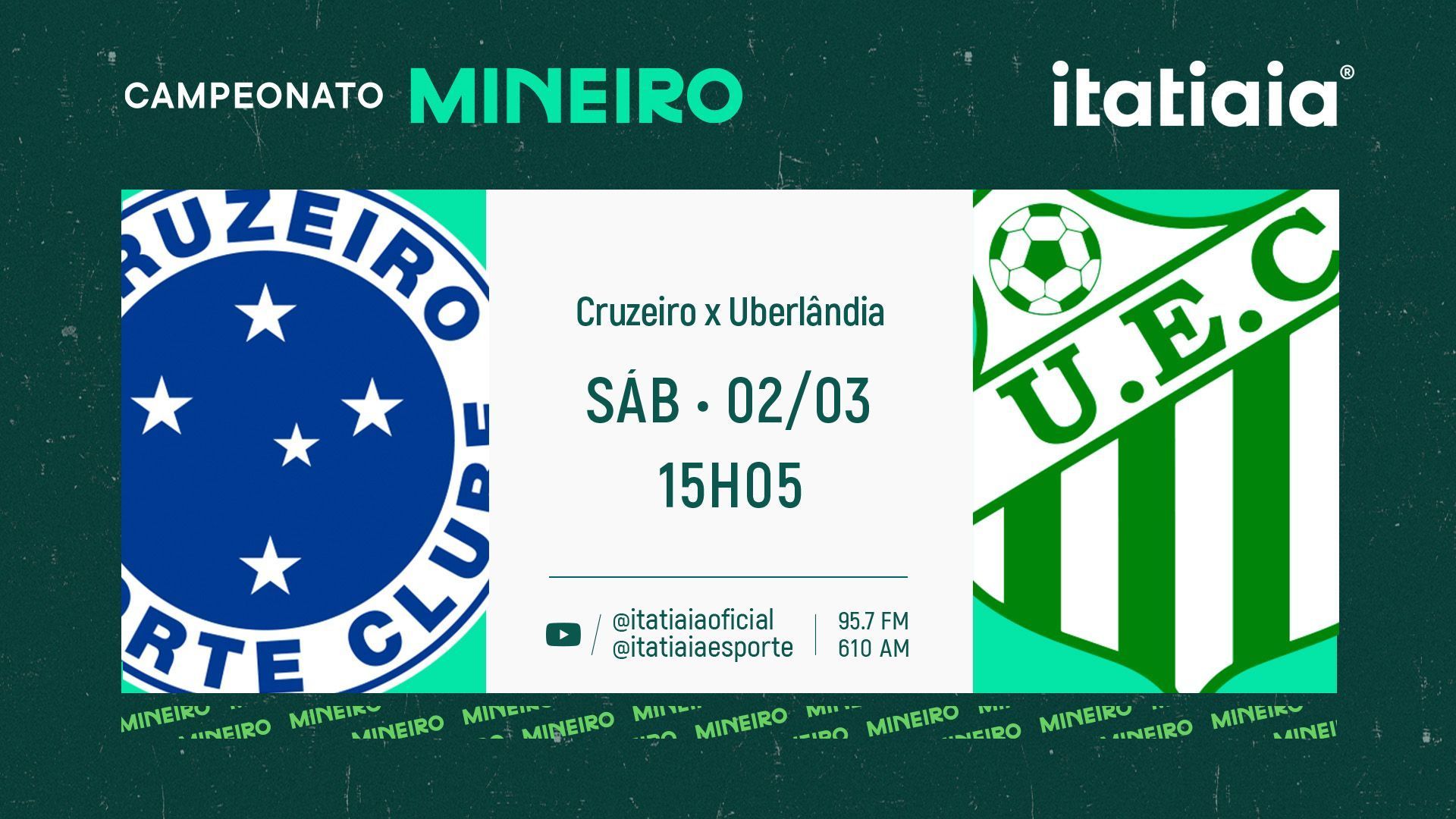 Cruzeiro x Uberlândia: assista, ao vivo, à transmissão da Itatiaia