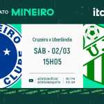 Cruzeiro x Uberlândia: assista, ao vivo, à transmissão da Itatiaia