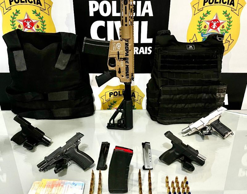 Polícia Civil prende cinco suspeitos de assasinatos e roubos em Minas