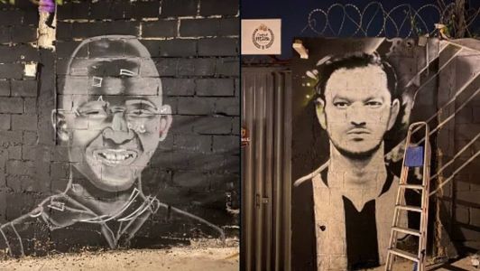 Ubaldo e Revér estão eternizados em grafites no entorno da Arena MRV