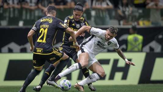 Última vitória atleticana sobre um time do atual G6 foi diante do Botafogo na Arena MRV