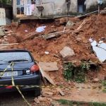 'Por questões de minutos, ninguém se feriu', diz moradora de casa atingida por deslizamento no Barreiro 