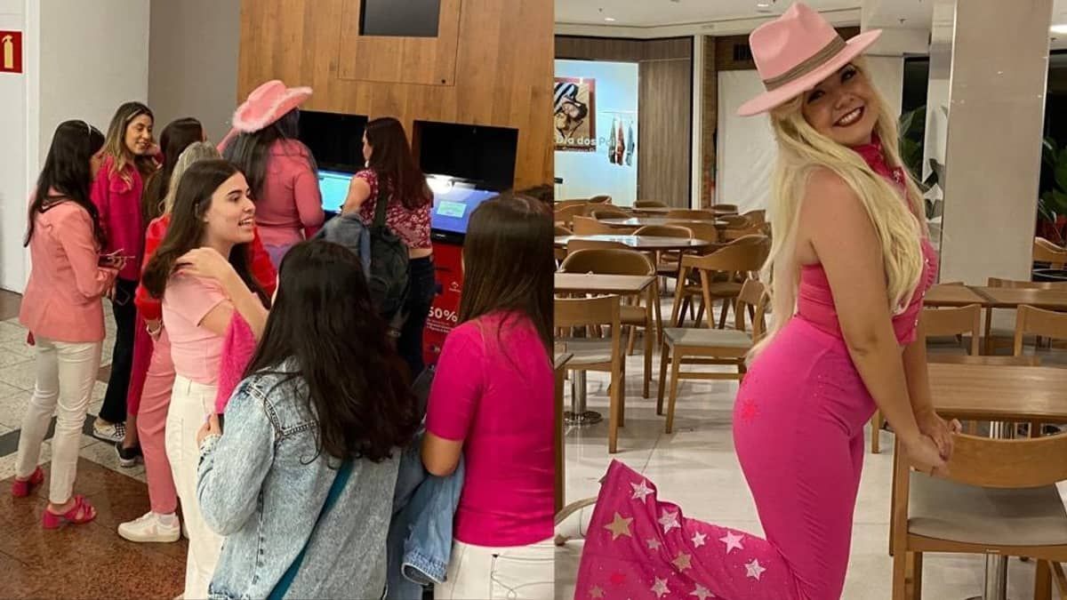 Barbie estreia nos cinemas de BH e reúne centenas de fãs uniformizados de rosa