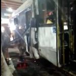 Batida envolvendo três ônibus deixa feridos na Avenida Brasil, no Rio de Janeiro 