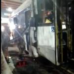 Batida envolvendo três ônibus deixa feridos na Avenida Brasil, no Rio de Janeiro