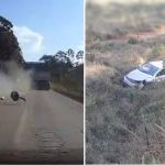 Vídeo impressionante mostra momento do acidente que feriu duas crianças na Grande BH