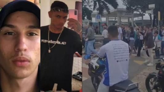 Uma multidão acompanhou o adeus a Guilherme Macedo de Almeida, de 20 anos, e Pedro Henrique Prado de Oliveira, de 19