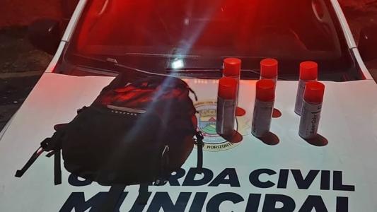 Uma réplica de arma de fogo também foi apreendida
